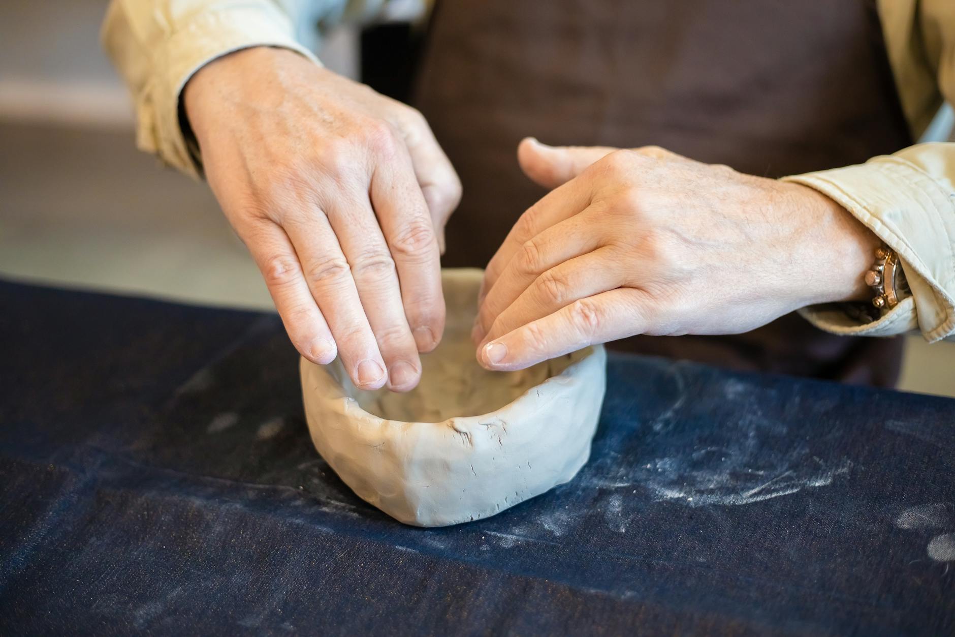Hands-on technical training with tools and equipment in workshop setting