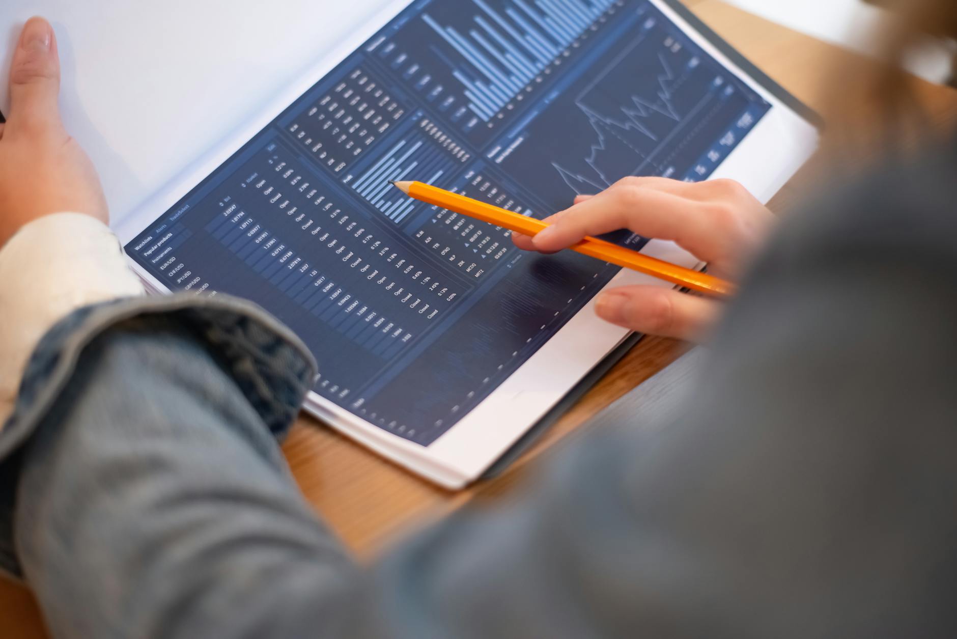 Digital analytics dashboard showing retail performance metrics and data visualization