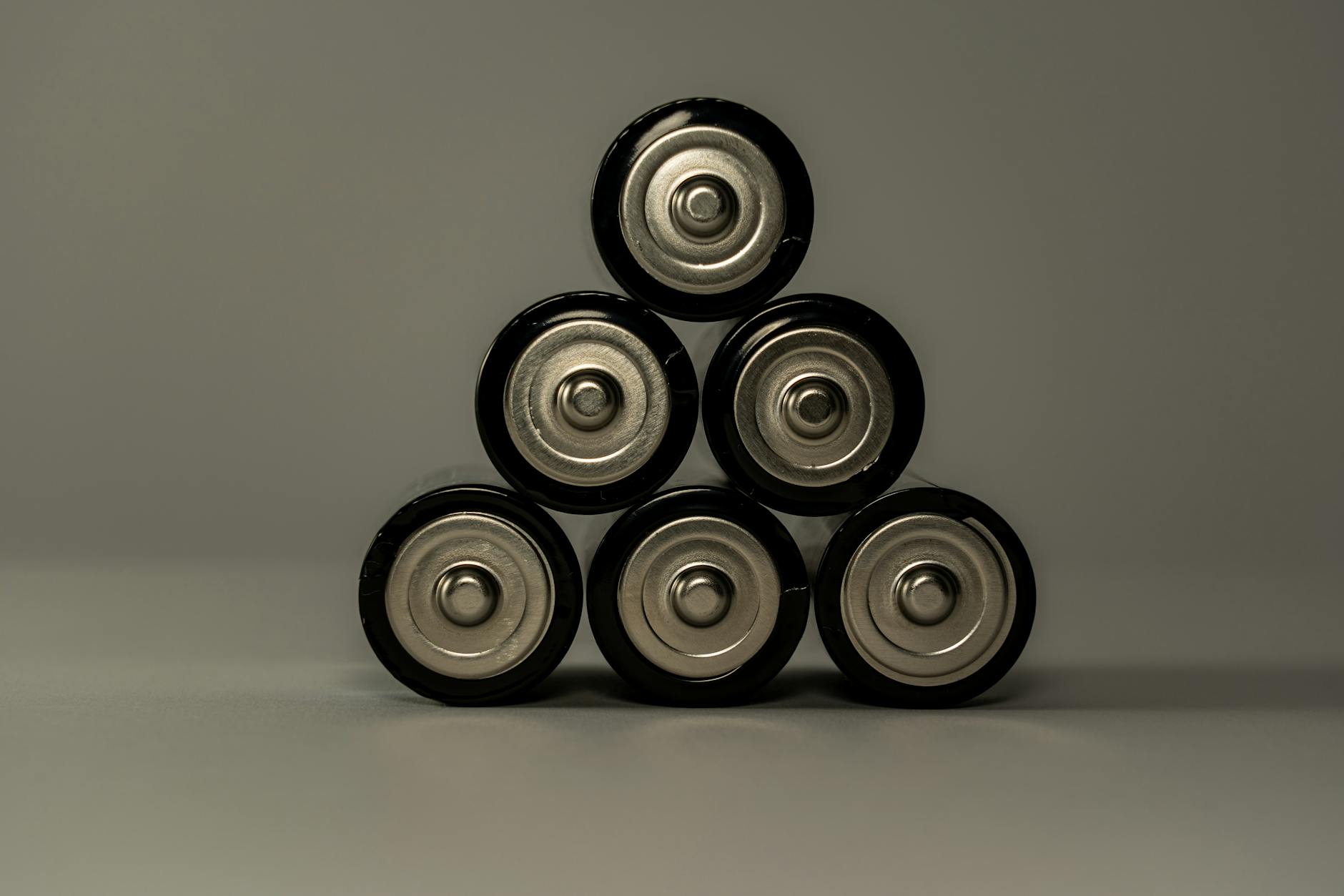 Industrial battery storage facility with large white storage containers