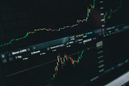 Hedge Funds Are Quietly Rotating Out of Magnificent Seven Stocks Financial charts displaying stock market price movements and trading volume data