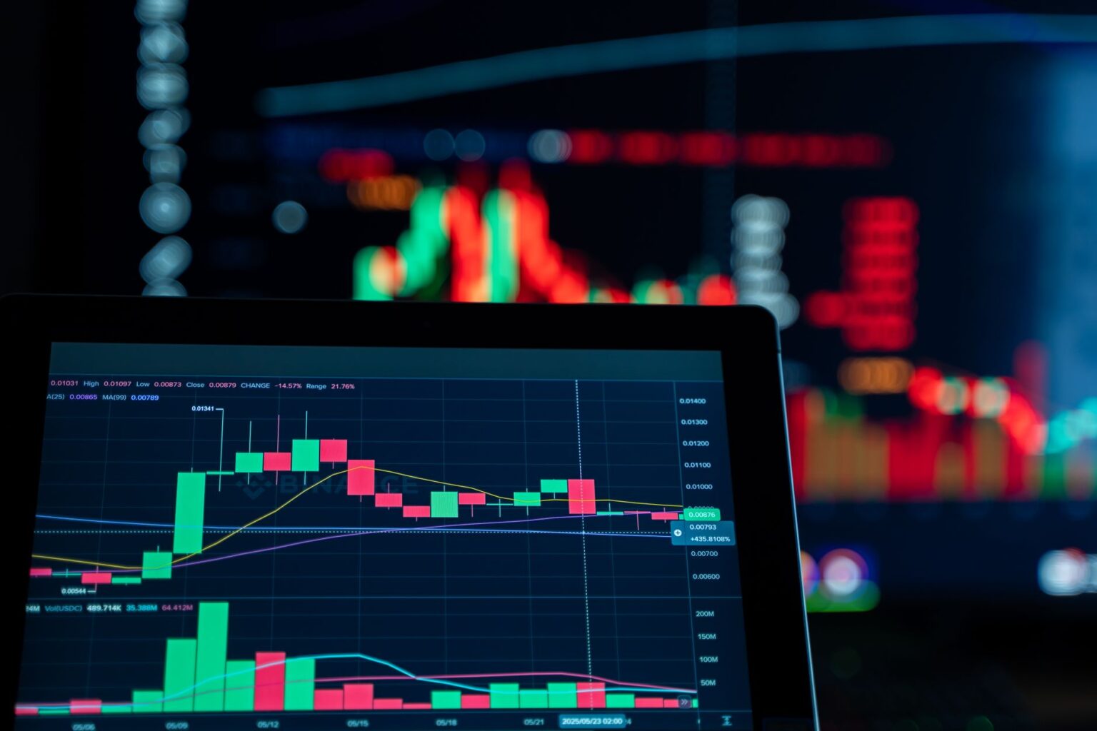 Traders monitoring credit derivative screens on a busy trading floor