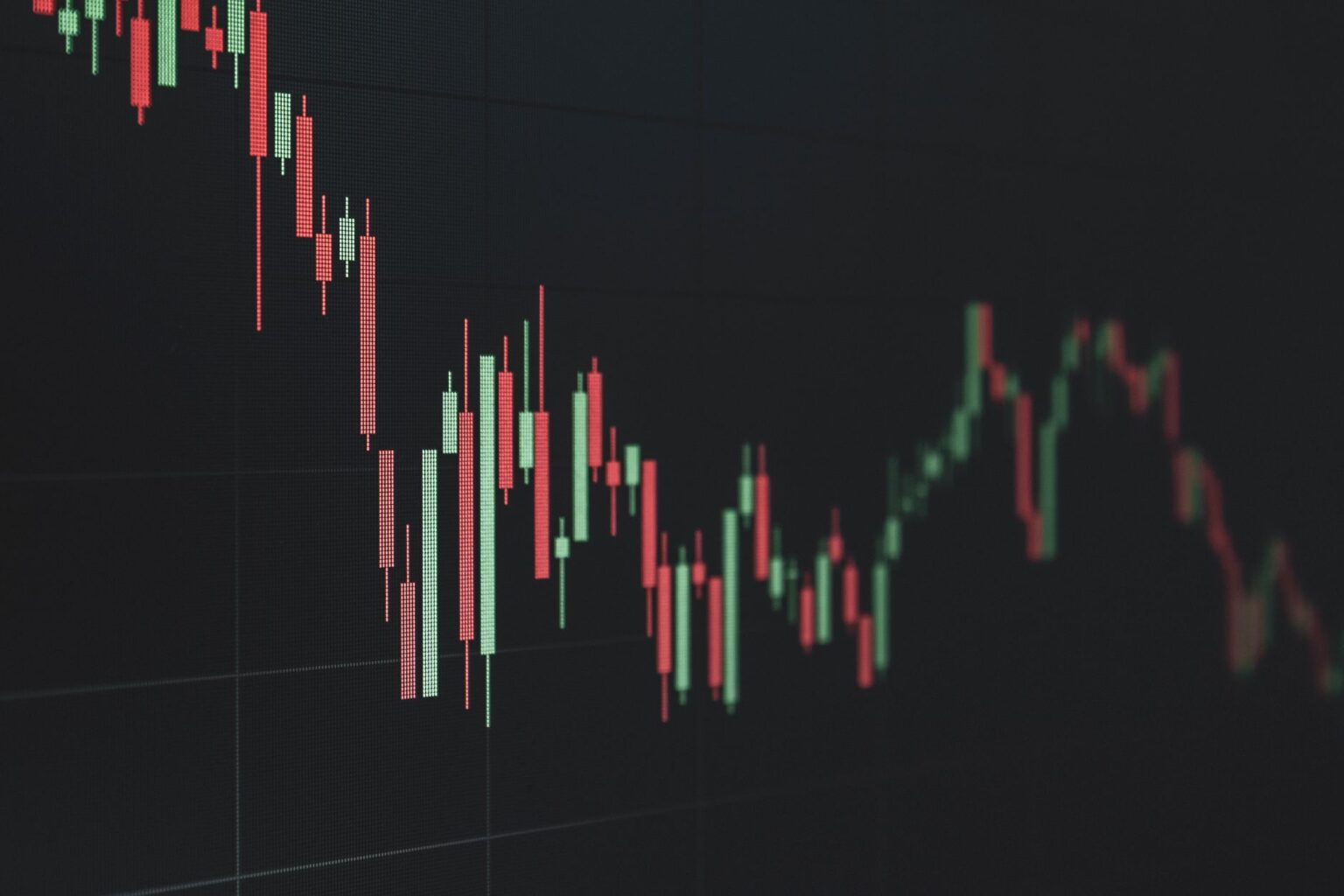 Stock market screen showing falling equity prices representing margin call pressure