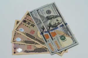 Currency exchange board showing emerging market currencies and exchange rates
